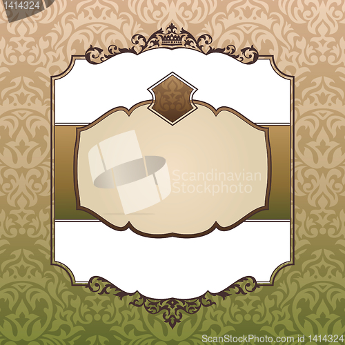 Image of royal ornate vintage frame