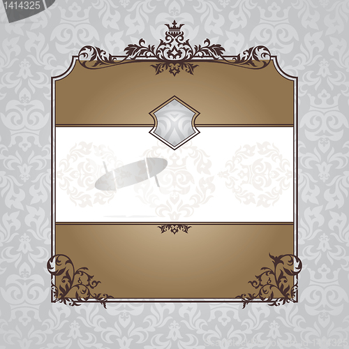 Image of royal ornate vintage frame