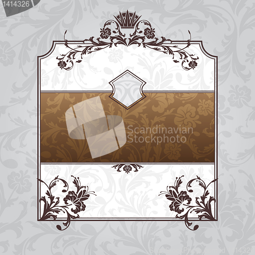 Image of royal ornate vintage frame