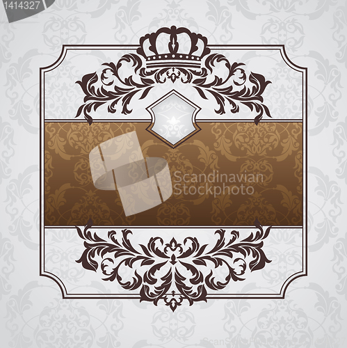 Image of royal ornate vintage frame