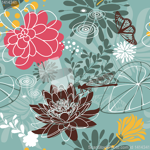 Image of seamless floral pattern