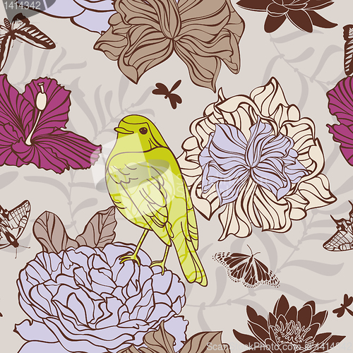 Image of seamless floral pattern