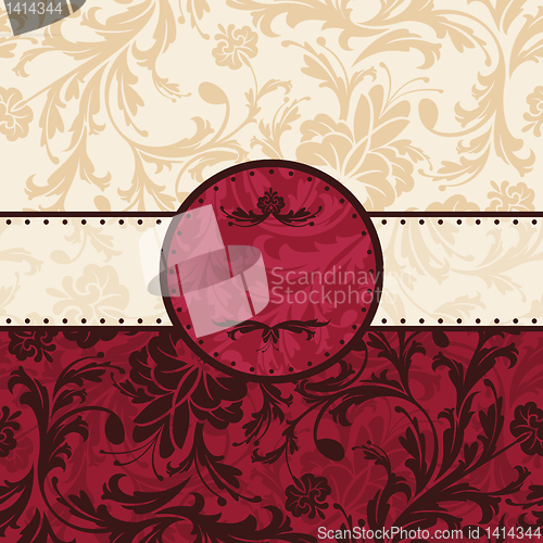 Image of vintage floral frame