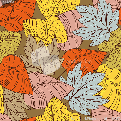 Image of autumn seamless background