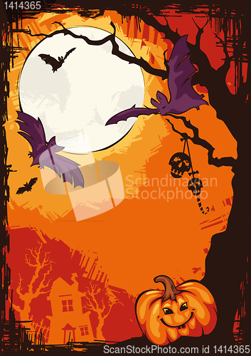 Image of Halloween vector background