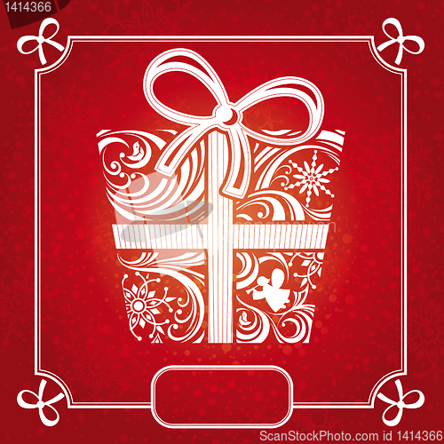 Image of Christmas card vector illustration