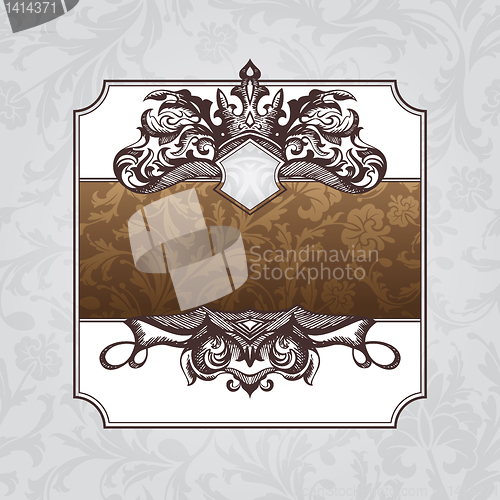 Image of royal ornate vintage frame