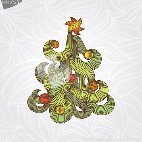 Image of Christmas tree card