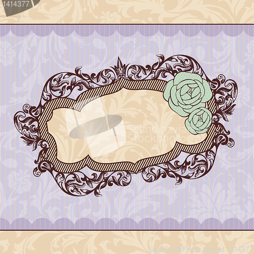 Image of vector vintage frame