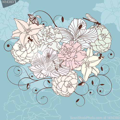 Image of lovely floral heart