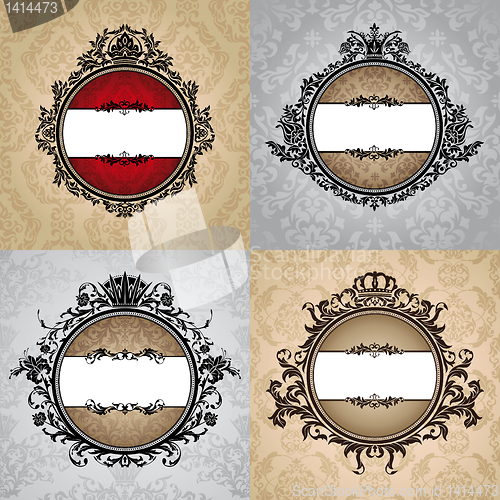 Image of set of royal vintage frames