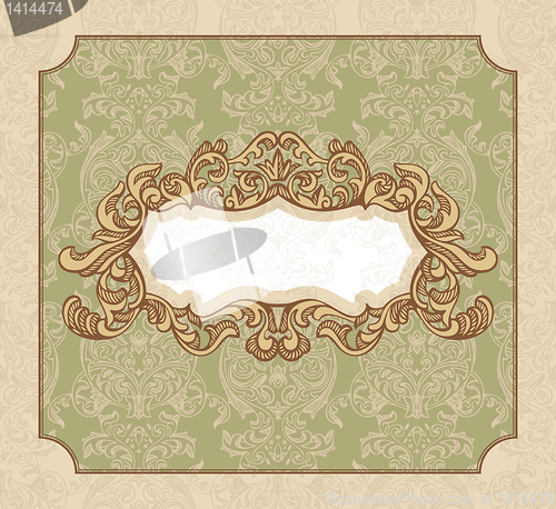 Image of floral vintage frame
