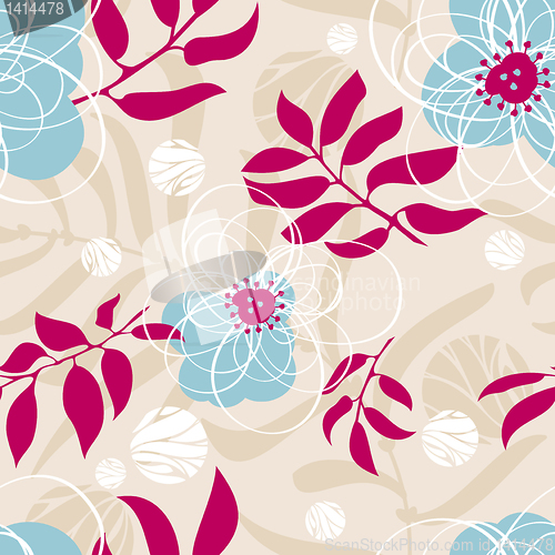 Image of seamless floral pattern