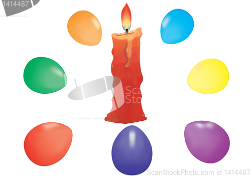 Image of Easter eggs. 