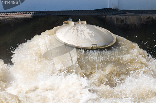 Image of Outlet valve at water pumping station in Thailand