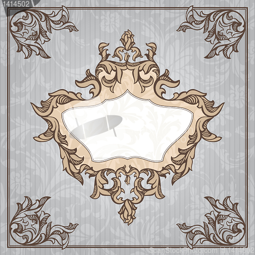 Image of vintage floral frame