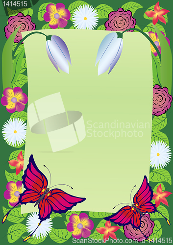 Image of Abstract background of the flowers.