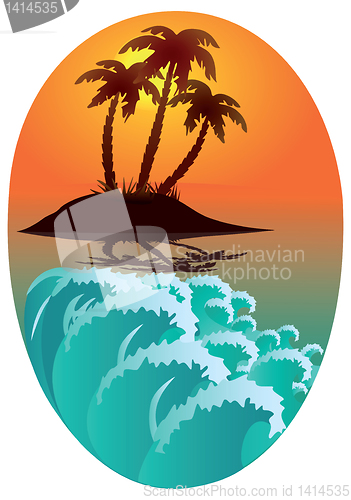 Image of Tropical island.