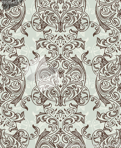 Image of retro seamless floral pattern