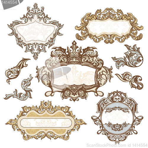 Image of set of royal vintage frames