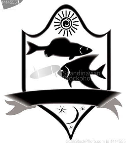 Image of Icon title fish zodiac.