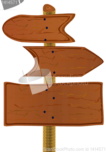 Image of Wooden arrows and board.
