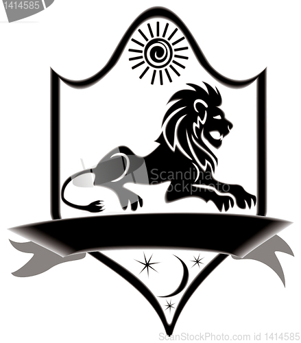 Image of Icon title zodiac lion.