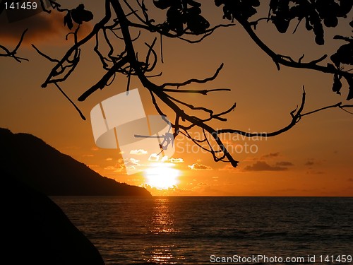 Image of Sunset at Seychelles