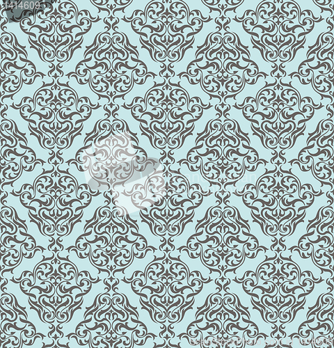 Image of seamless retro floral background