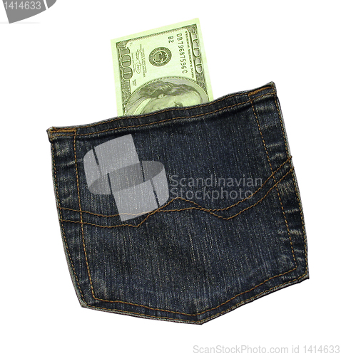 Image of 100 dollars in a pocket