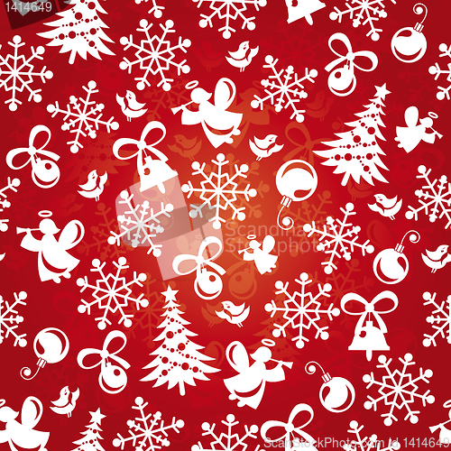 Image of seamless christmas background