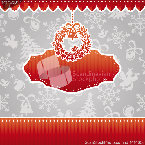 Image of christmas vector frame