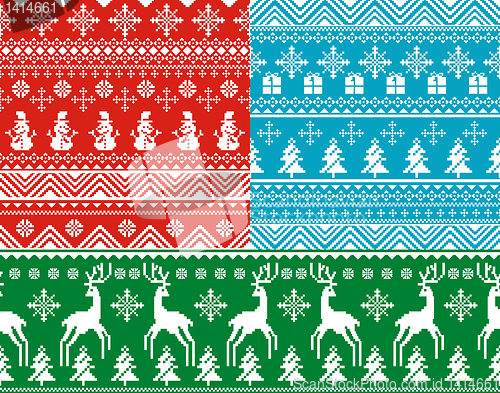 Image of seamless christmas backgrounds