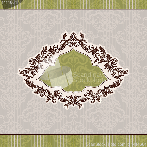 Image of vintage floral frame