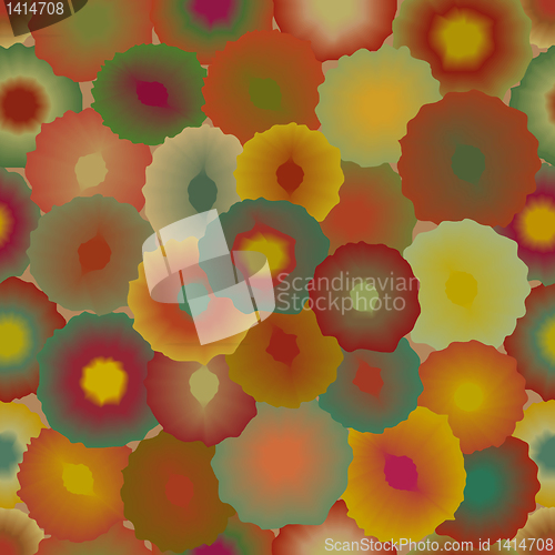 Image of Abstract spots seamless pattern.