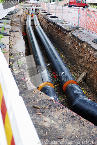 Image of construction of water supply