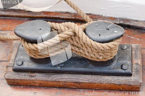 Image of fastened a rope