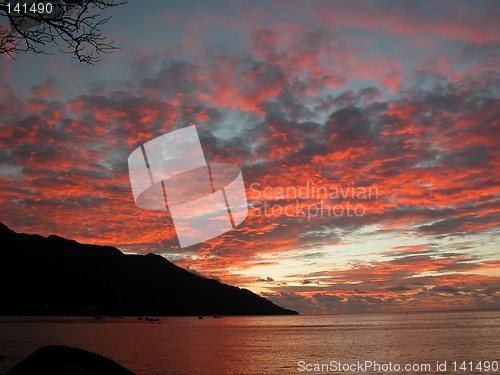 Image of Sunset at Seychelles