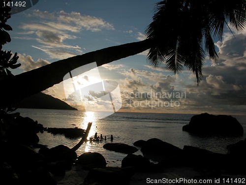 Image of Sunset at Seychelles