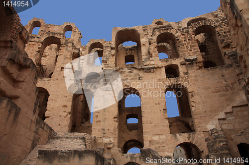 Image of The amphitheater in El-Jem, Tunisia