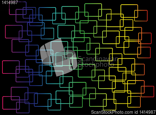 Image of rainbow rectangles background