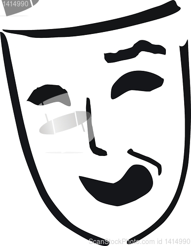 Image of laughing theater mask 