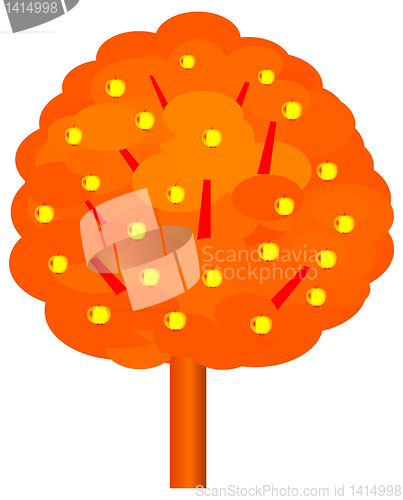 Image of golden apple tree