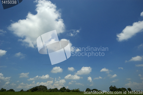 Image of Fluffy clouds