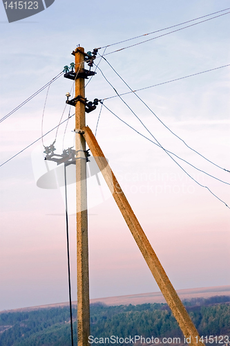 Image of Old electric pole