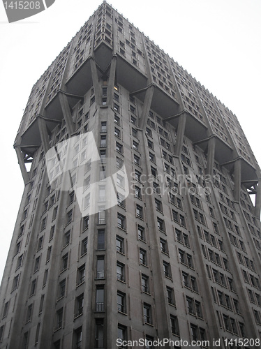 Image of Torre Velasca brutalist architecture Milan