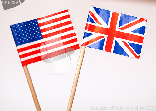 Image of British and American flags