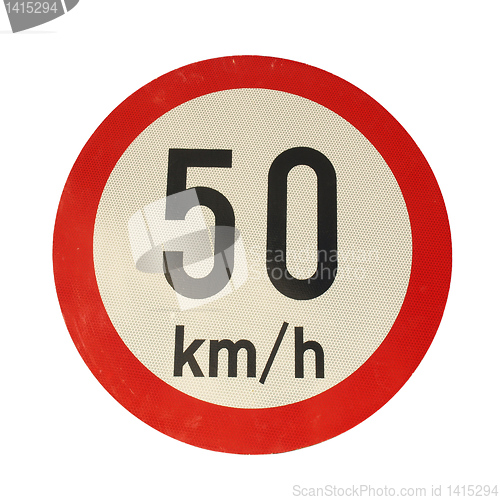 Image of Speed limit sign