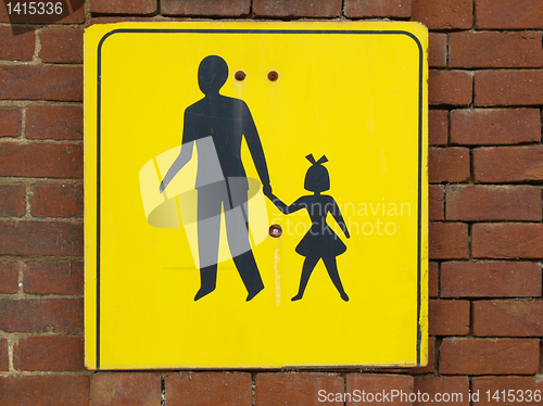 Image of Pedestrian area sign