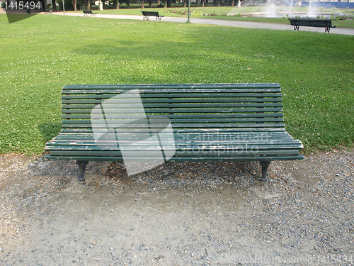 Image of Wooden bench